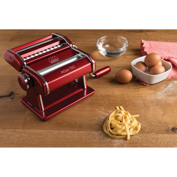 Marcato Atlas 150 Pasta Machine | Red - Harold Import Company - Bluecashew Kitchen Homestead