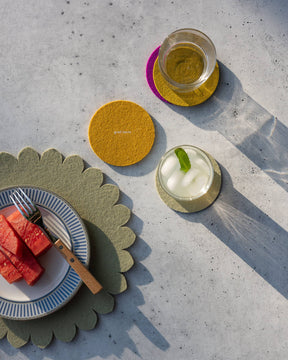 Bierfilzl Round Coasters | Golden Hour
