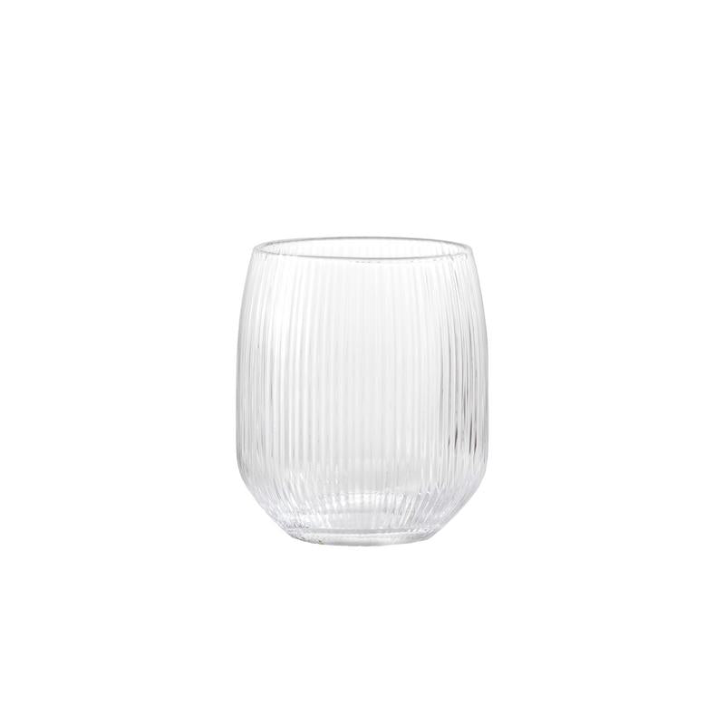 Estiva Textured Tumbler | Clear - Fortessa Inc - bluecashew kitchen homestead