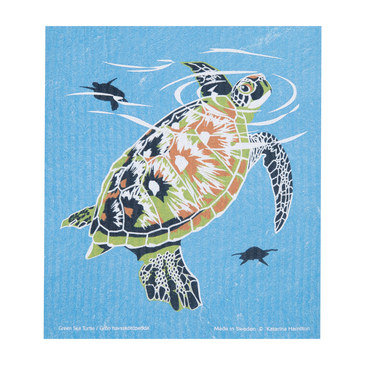 Swedish Dishcloth - KH Sea Turtles - Cose Nuove - bluecashew kitchen homestead