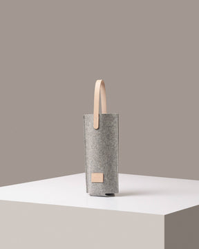 Hana Merino Wool Bottle Bag | Granite