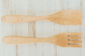 Beech Wood Salad Servers