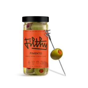 Filthy Pimento Pepper Stuffed Olives - filthy - Bluecashew Kitchen Homestead