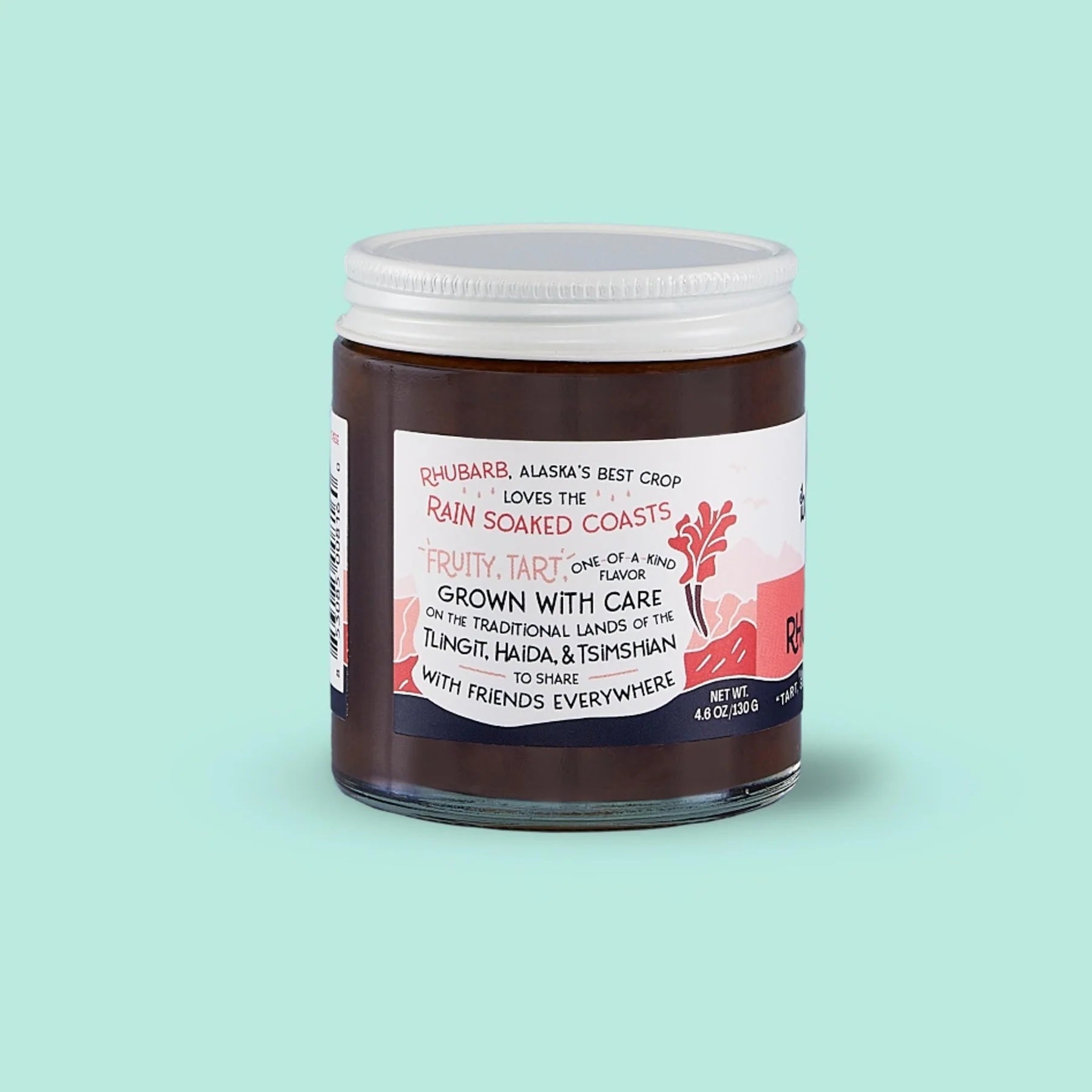 Alaskan Rhubarb Jam - barnacle foods - Bluecashew Kitchen Homestead