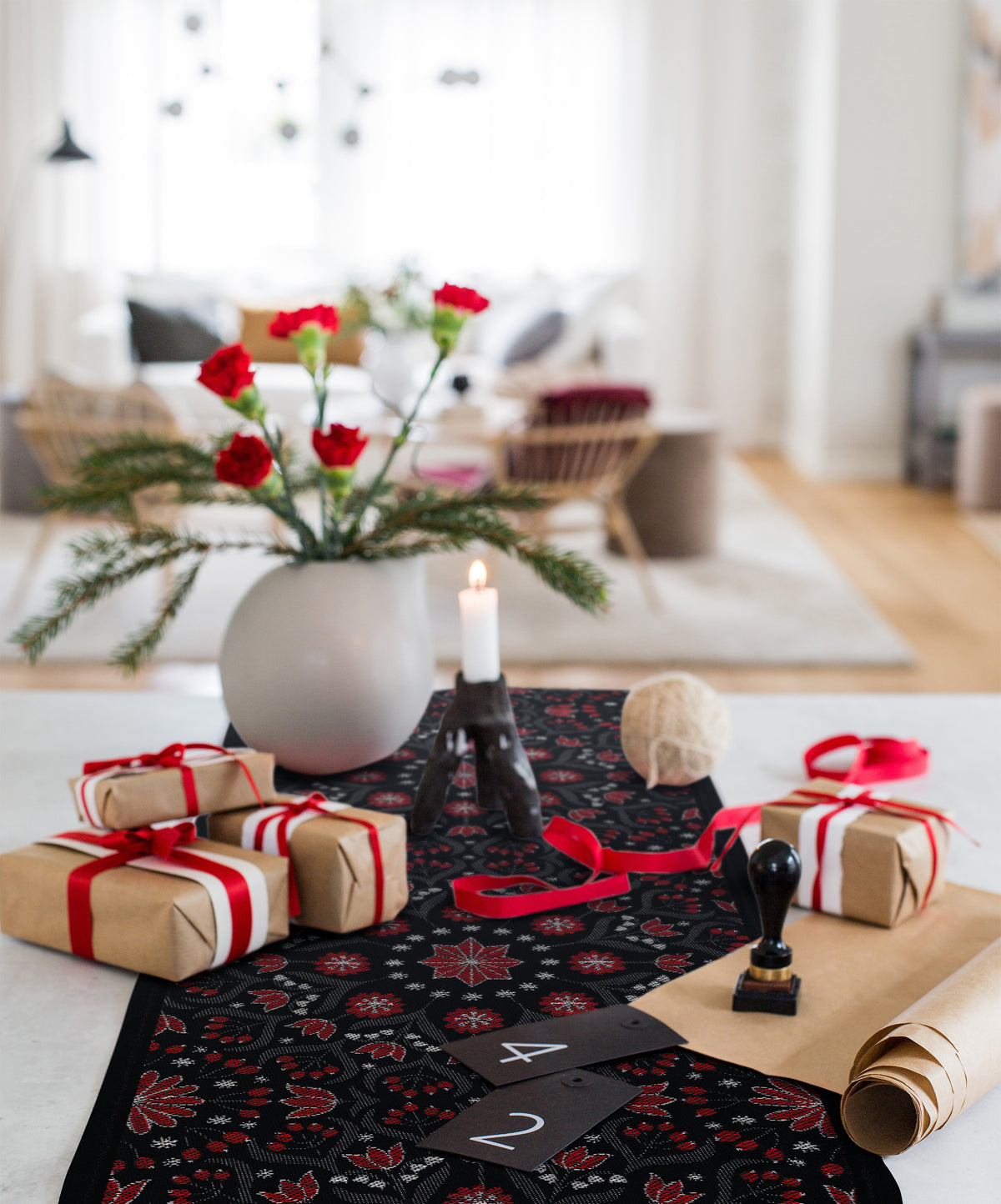Bettys Jul Table Runner | Large - Ekelund - Bluecashew Kitchen Homestead