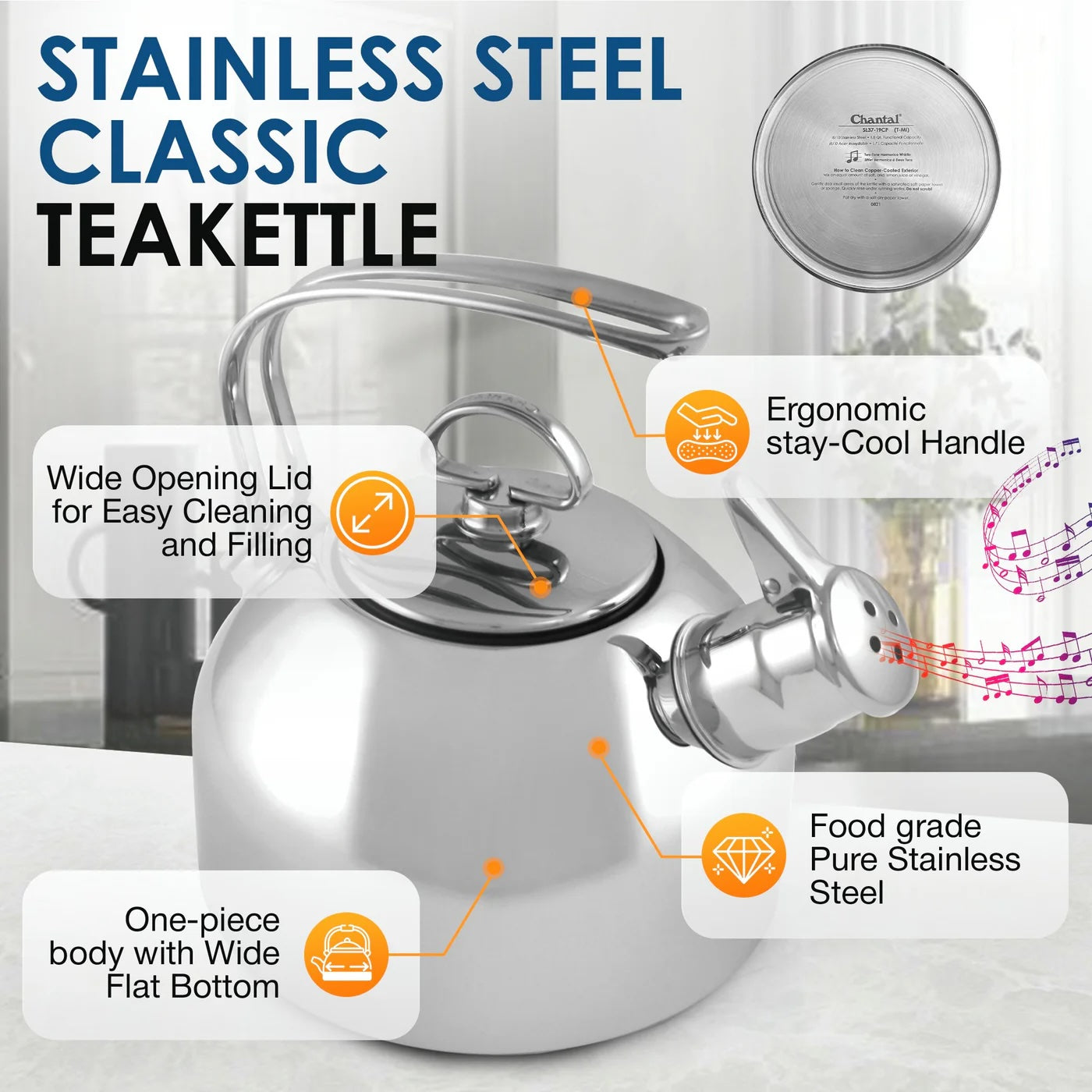 Classic Teakettle | Stainless Steel