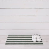 Boardwalk Stripe Shag Doormat | Fern