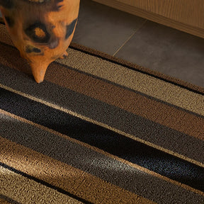 Bolt Stripe Shag Doormat | Honey - Chilewich LLC - bluecashew kitchen homestead