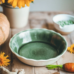 175th Anniversary Pie Dish | Green + Ivory