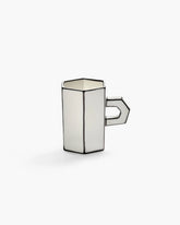 Double Espresso Cup  | White - Black Carte Blanche