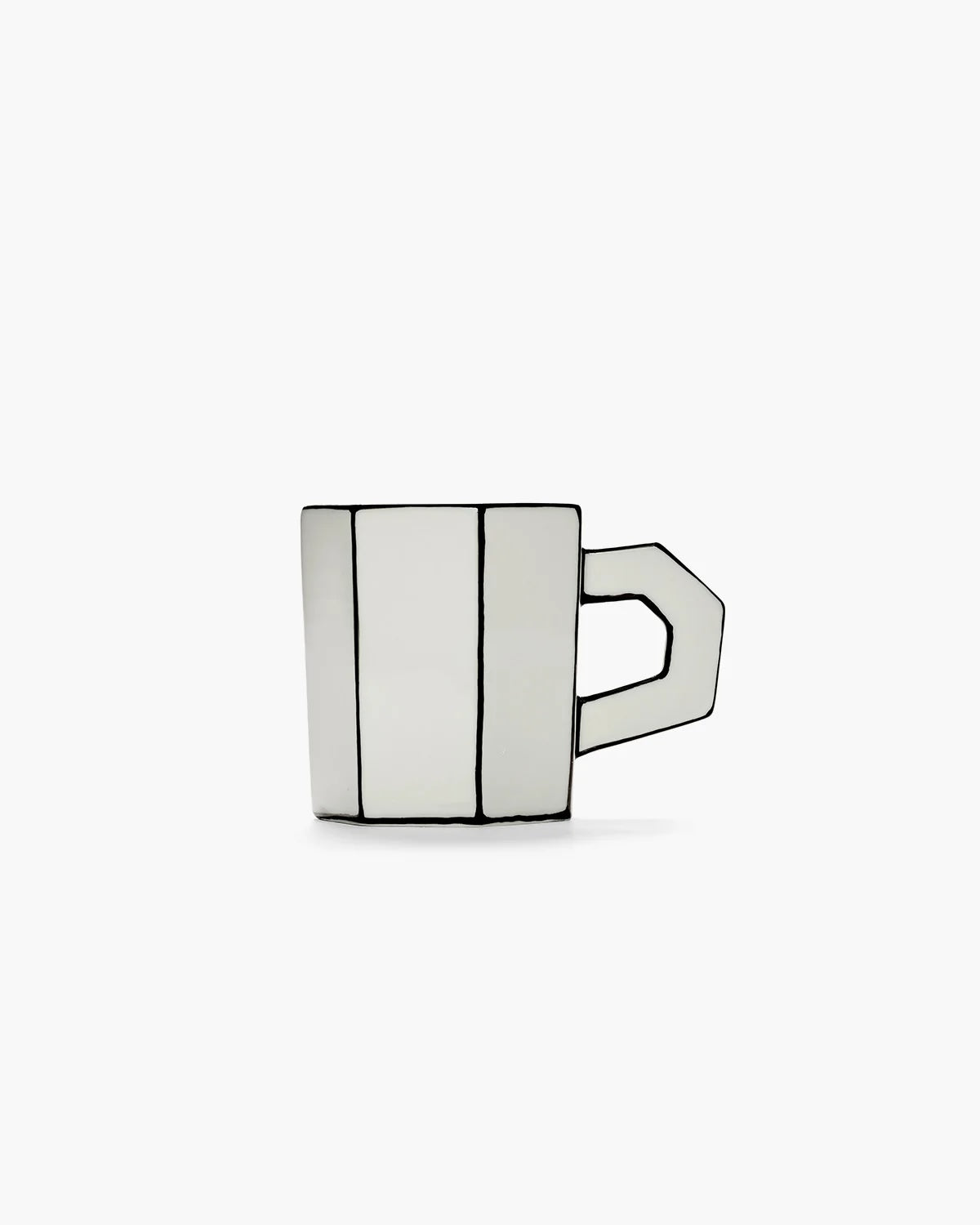 Tea Cup | White - Black Carte Blanch