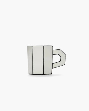 Tea Cup | White - Black Carte Blanch