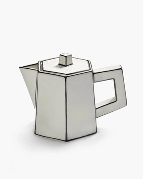 Tea Pot | White - Black Carte Blanche