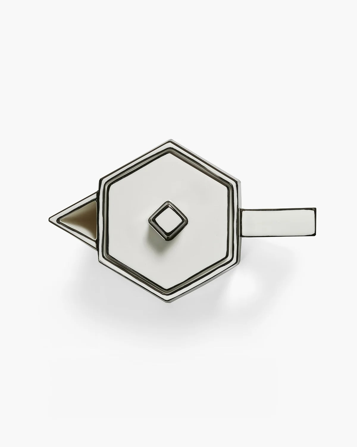 Tea Pot | White - Black Carte Blanche