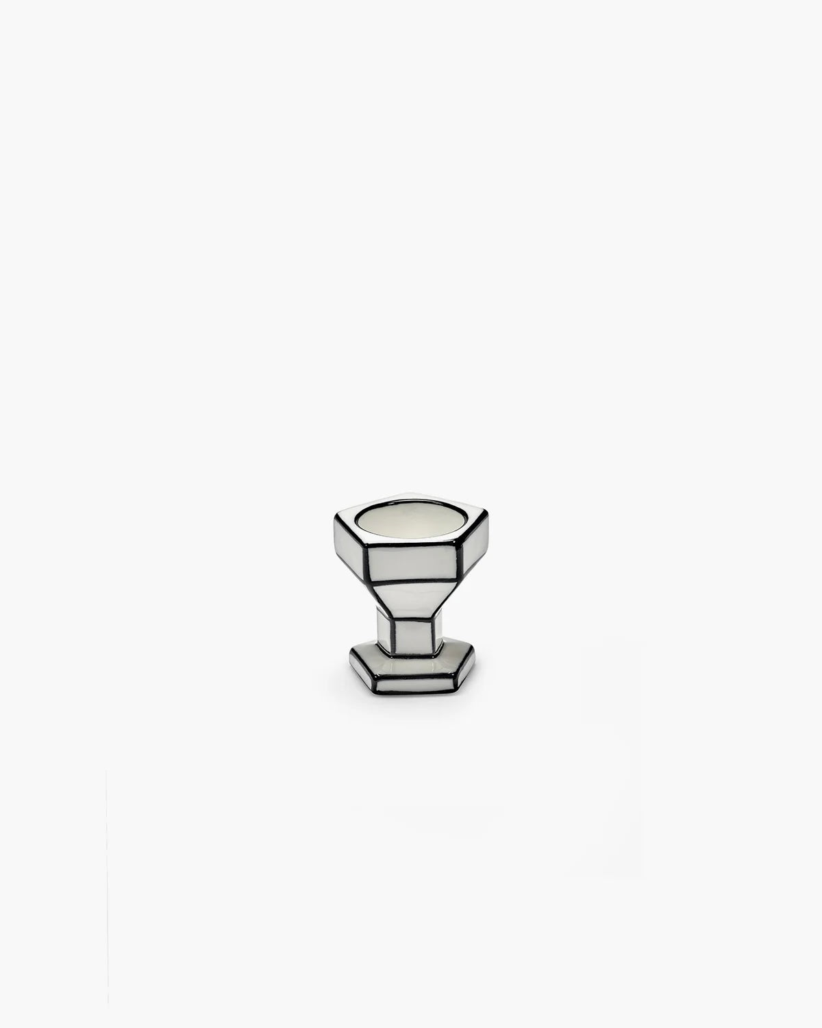 Egg Cup | White - Black Carte Blanche