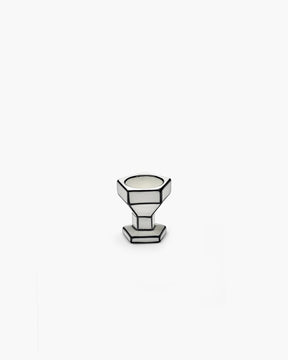 Egg Cup | White - Black Carte Blanche