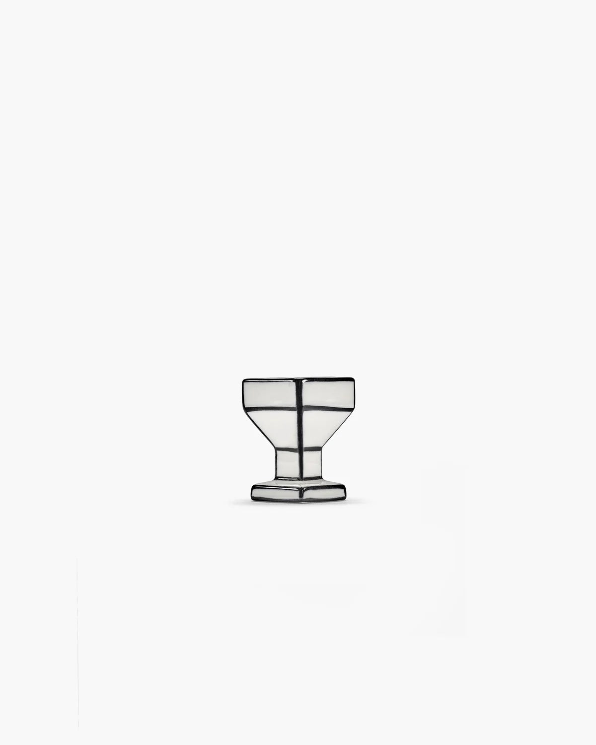 Egg Cup | White - Black Carte Blanche