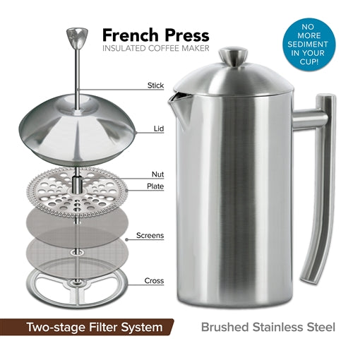 Frieling French Press Brushed Finish | 23oz