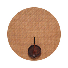 Foxtail Round Table Mat | Honey - Chilewich LLC - bluecashew kitchen homestead