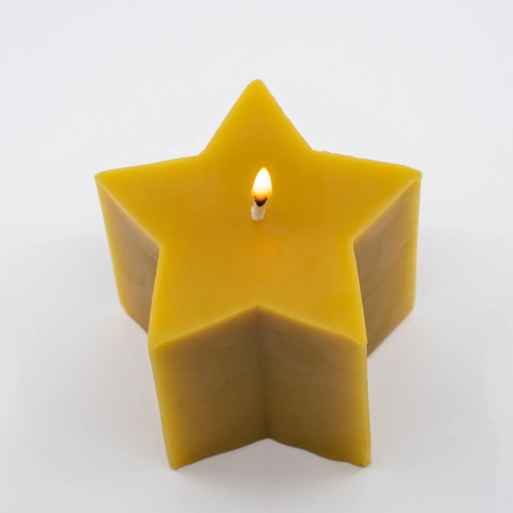 Beeswax Star Candle