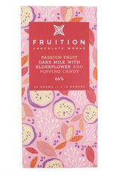 Passion Fruit Dark Milk with Elderflower + Popping Candy - Fruition Chocolate Inc. - Bluecashew Kitchen Homestead