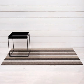 Pleat Stripe Shag Big Mat | Oyster - Chilewich LLC - bluecashew kitchen homestead