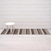 Pleat Stripe Shag Runner | Oyster - Chilewich LLC - bluecashew kitchen homestead