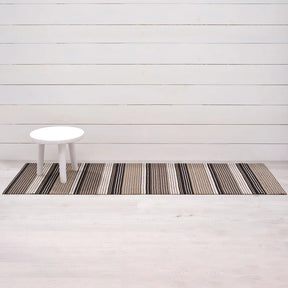 Pleat Stripe Shag Runner | Oyster - Chilewich LLC - bluecashew kitchen homestead