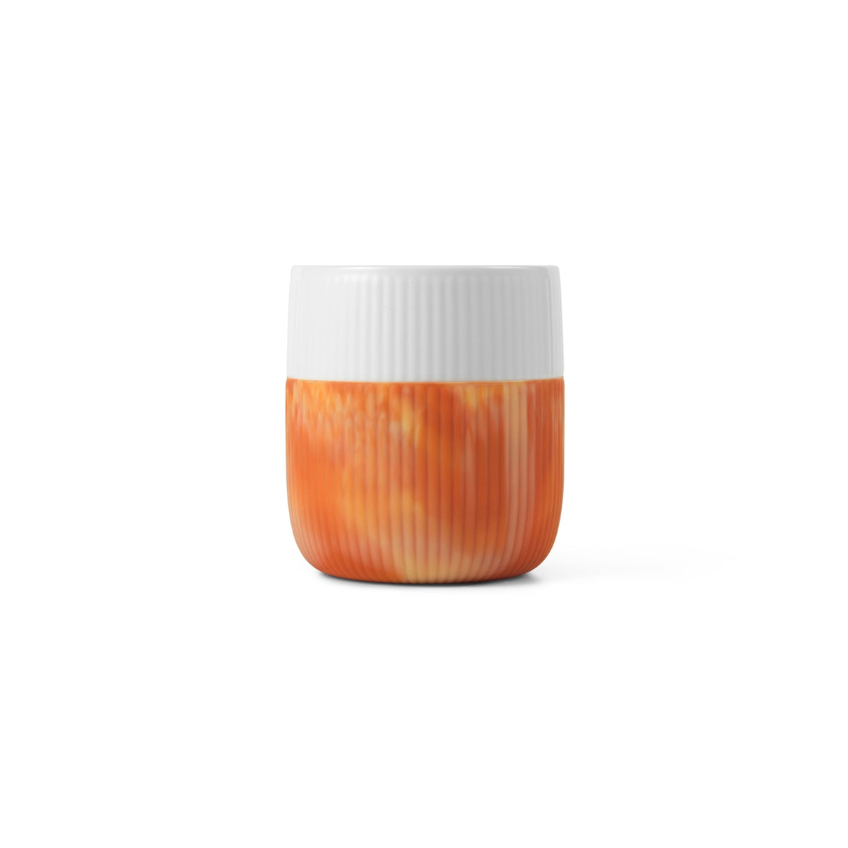 Fluted Contrast Mug | Warm Ochre Marble - Royal Copenhagen - bluecashew kitchen homestead