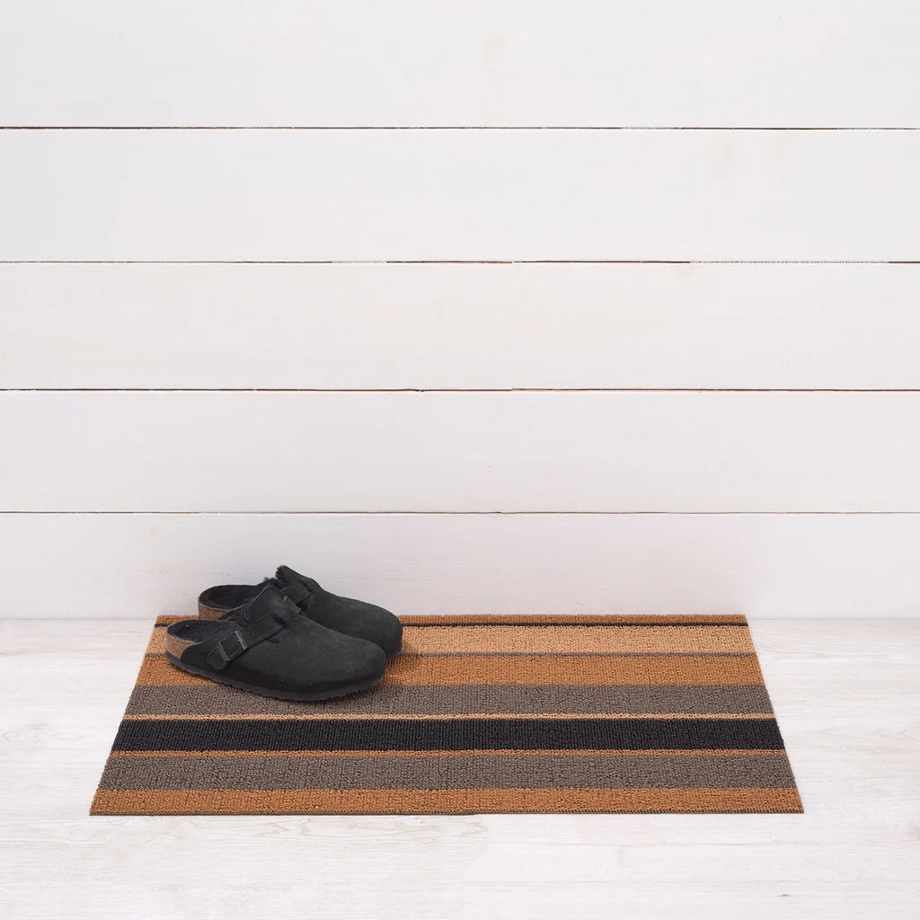 Bolt Stripe Shag Doormat | Honey - Chilewich LLC - bluecashew kitchen homestead