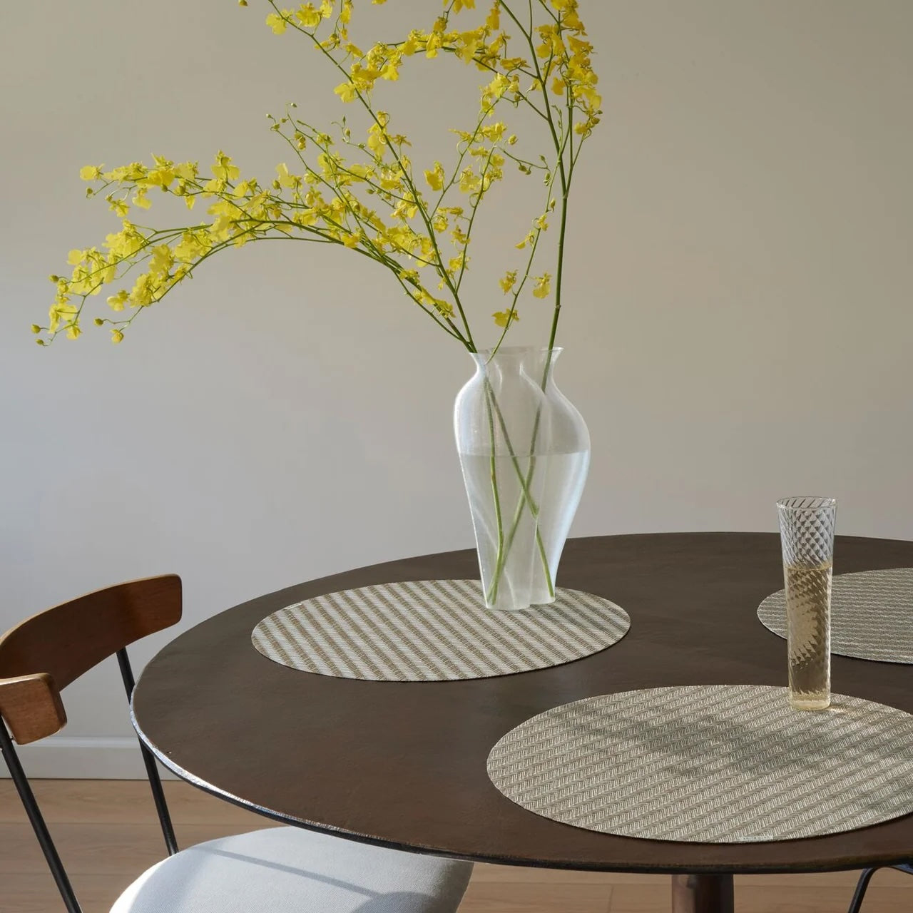 Foxtail Round Table Mat | Ecru