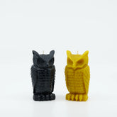 Wise Owl Beeswax Candle | Black - sunbeam candles - Bluecashew Kitchen Homestead