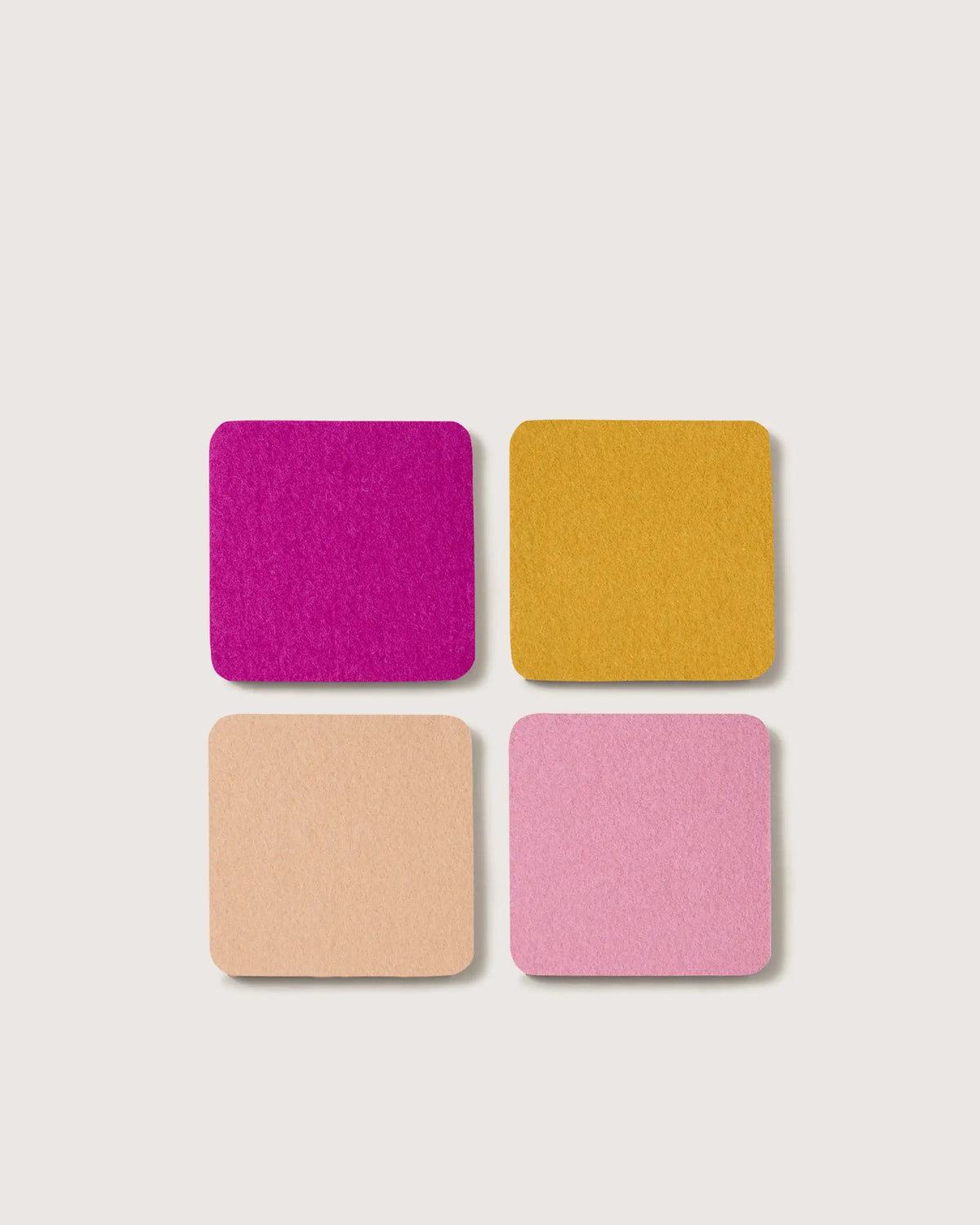 Bierfilzl Merino Wool Square Coaster Multi 4 Pack Superbloom - Graf Lantz - bluecashew kitchen homestead