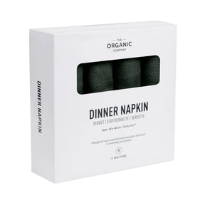 Dinner Napkins | Dark Green - The Organic Company - bluecashew kitchen homestead