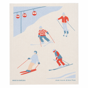 Swedish Dishcloth - Ski Season - Cose Nuove - bluecashew kitchen homestead