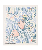 William Morris Golden Lily in Blue Swedish Dishcloth