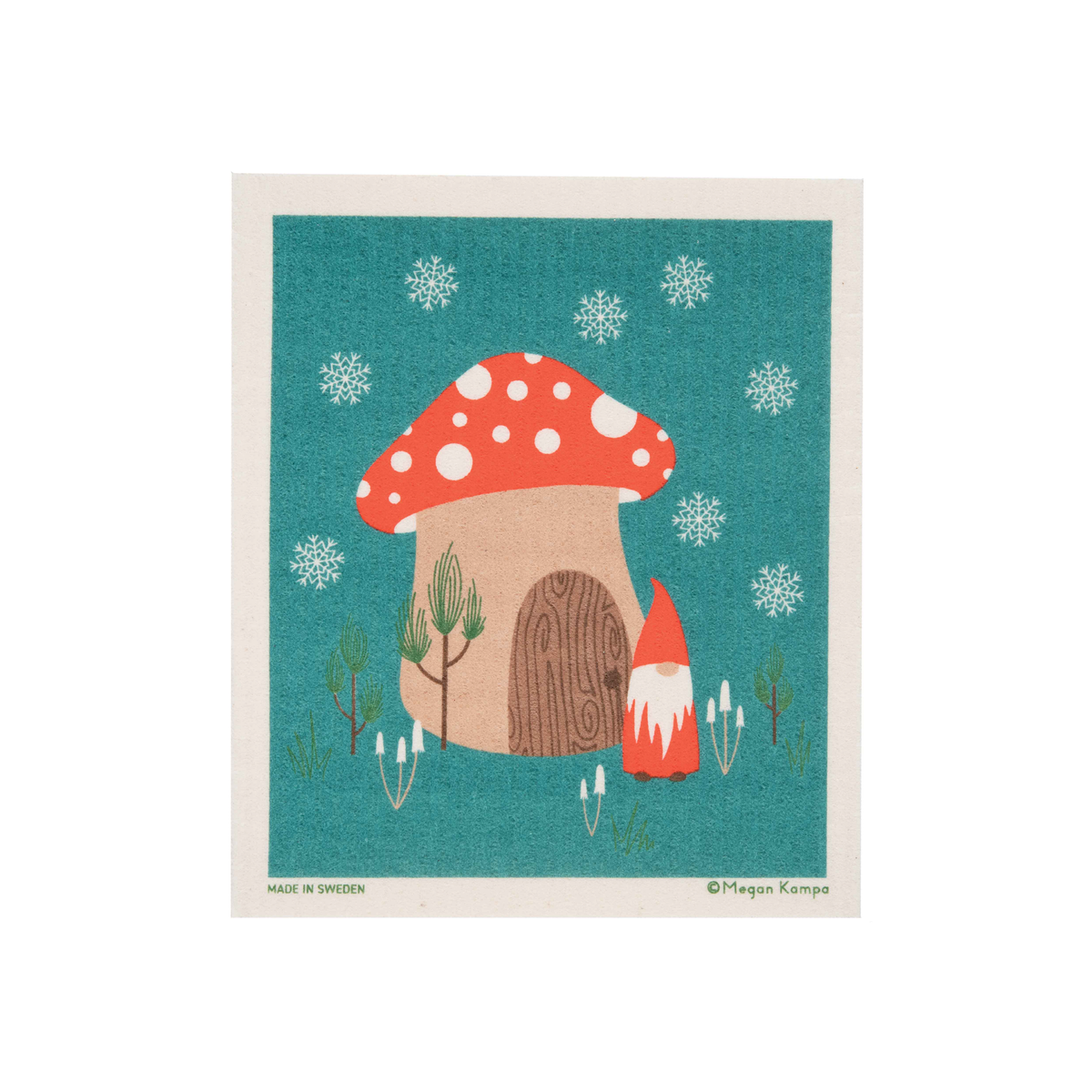 Gnome Home Swedish Dishcloth