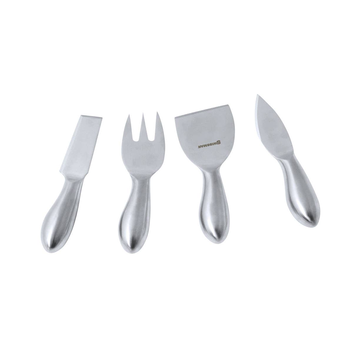 Swissmar Cheese Knife Set | 4-Piece Stainless Steel Petite - DKHB [Zyliss, Cole & Mason, Swissmar, AdHoc, Ken Hom] - Bluecashew Kitchen Homestead