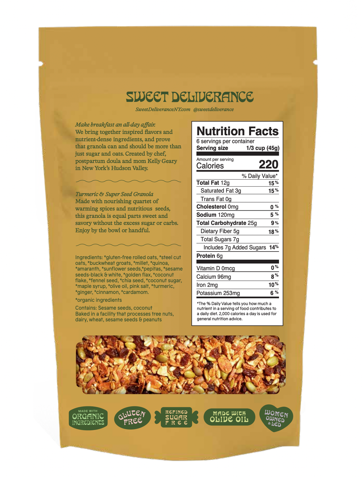 Turmeric & Super Seed Granola