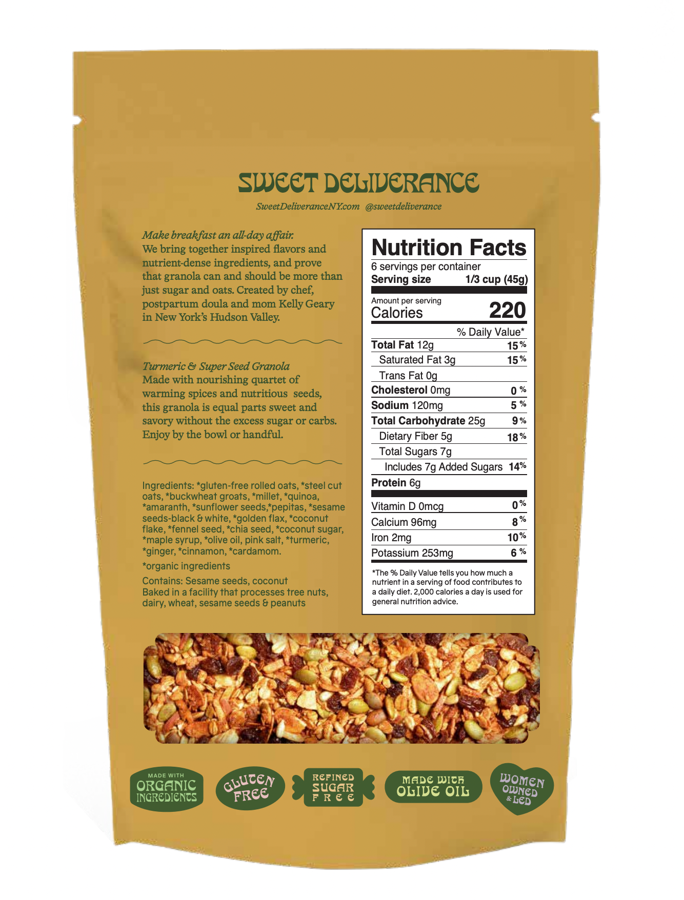 Turmeric & Super Seed Granola