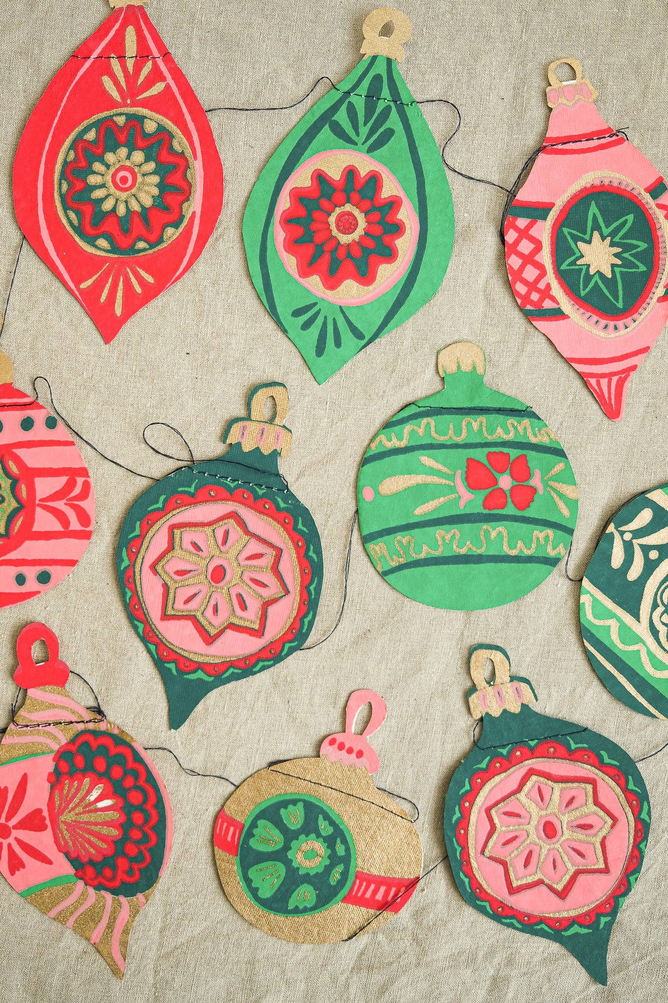 Baubles Sewn Garland