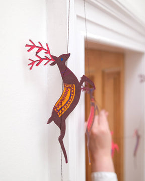 Reindeer Sewn Garland