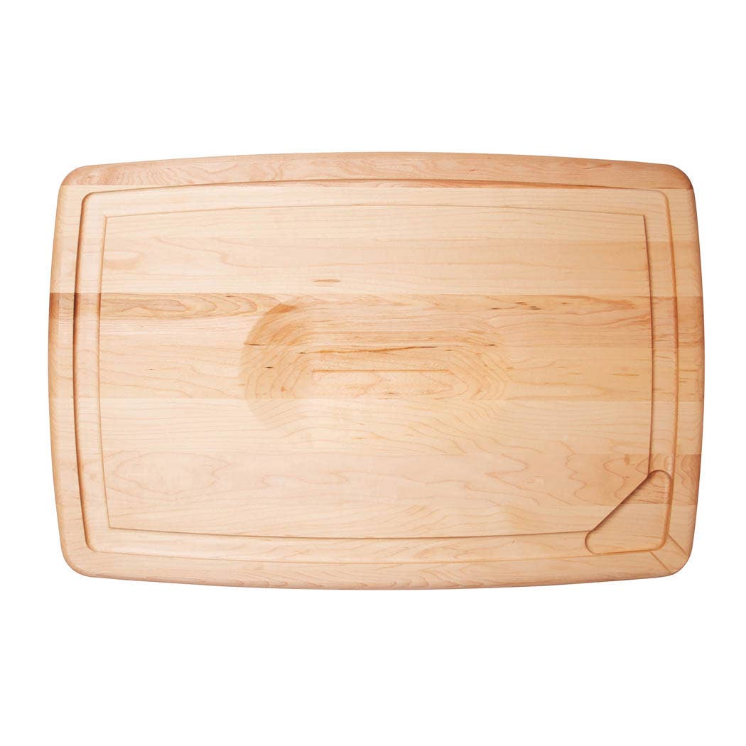 Maple Pour Spout Reversible Carving Board: 20" x 14" - JK Adams - bluecashew kitchen homestead