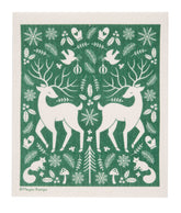 Reindeer Green Swedish Dishcloth - Cose Nuove - Bluecashew Kitchen Homestead