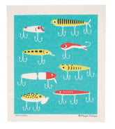 Fishing Lures Swedish Dishcloth - Cose Nuove - Bluecashew Kitchen Homestead