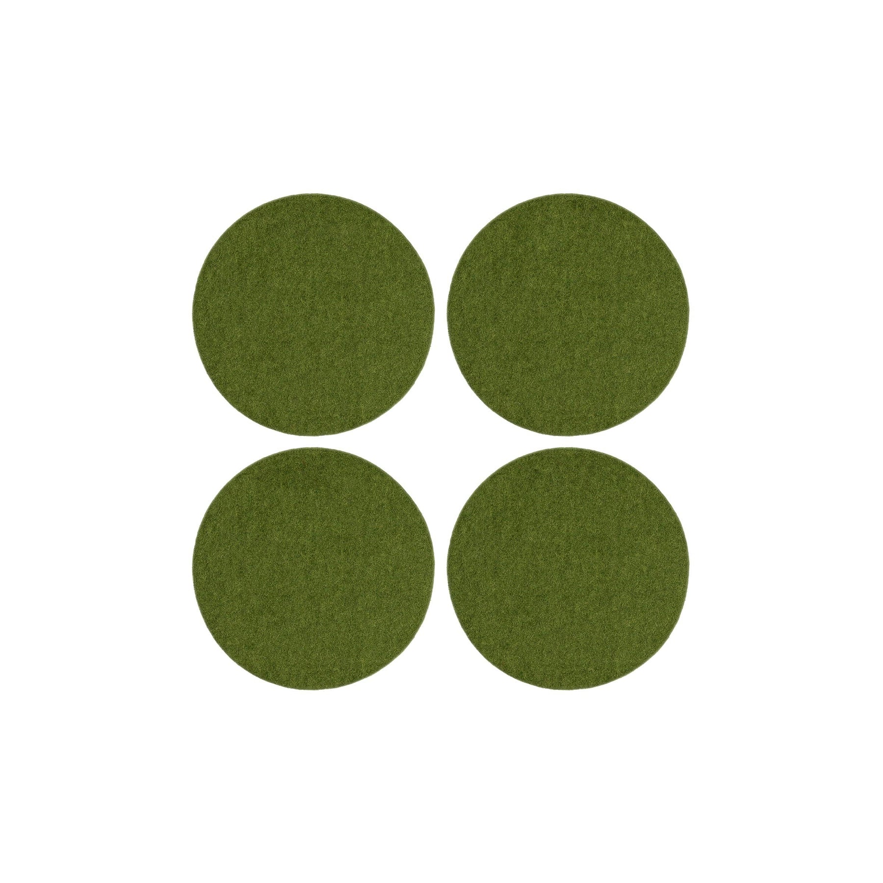 Bierfilzl Round Coasters | Loden Green