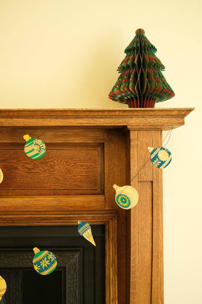 Christmas Ornaments Sewn Garland