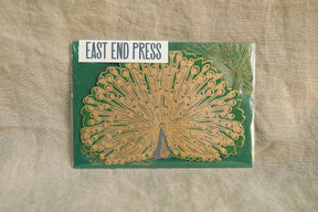 Peacock Greeting Card - East End Press - Bluecashew Kitchen Homestead