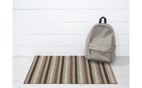 Even Stripe Shag Utility Mat | Mocha - Chilewich LLC - Bluecashew Kitchen Homestead