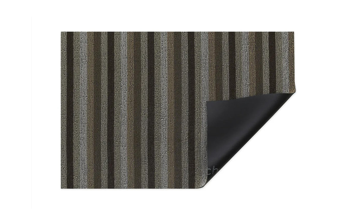 Even Stripe Shag Utility Mat | Mocha